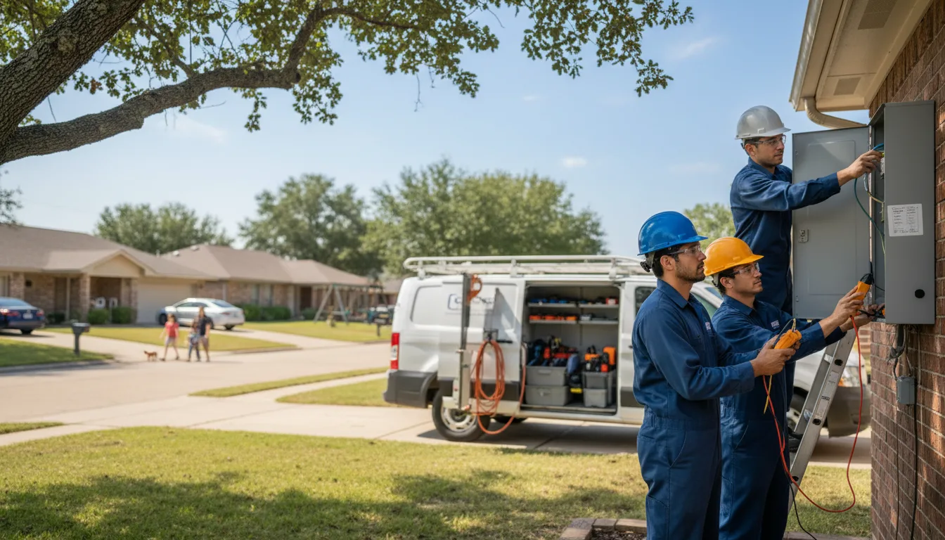 Certified electrician providing emergency electrical services in Centerville, KS